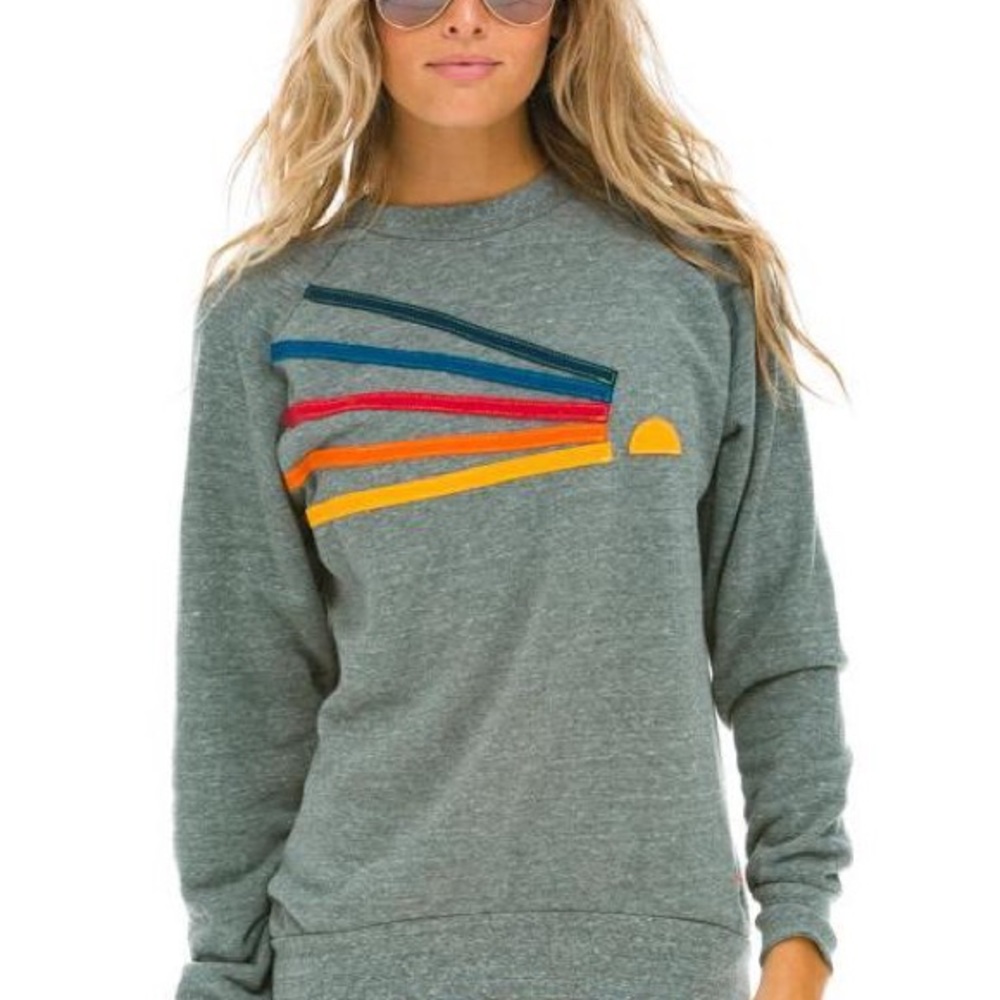 Aviator nation daydream crew neck sweatshirt